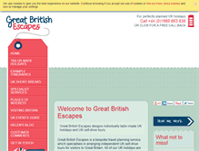 Tablet Screenshot of greatbritishescapes.com